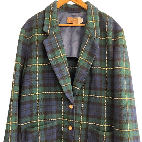 Pendleton Jackets & Blazers - Vintage Knockabouts by Pendleton 100% Virgin Wool Plaid Blazer Jacket